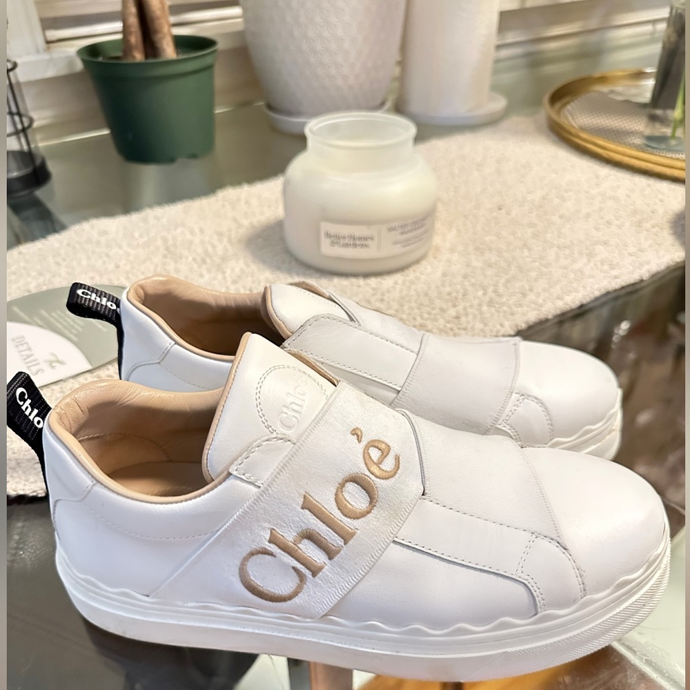 Chloe Sneakers Logo Strap SIZE 7